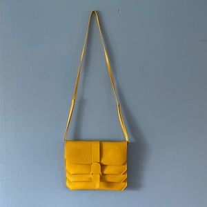 Pleated Senrev Crossbody Bag Turmeric RARE